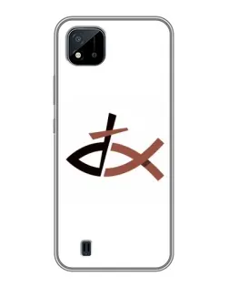 Чехол для Realme C11 (2021) / C20 с картинкой «Рыба и крест»