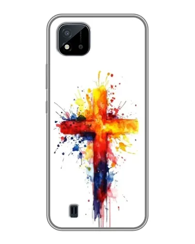 Чехол для Realme C11 (2021) / C20 с картинкой «Акварельный крест» Чехол для Realme C11 (2021) / C20 с картинкой «Акварельный крест»