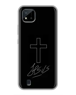 Чохол для Realme C11 (2021) / C20 з картинкою «Графічний хрест Jesus»