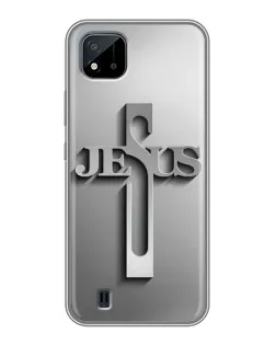 Чохол для Realme C11 (2021) / C20 з картинкою «Металевий хрест Jesus»