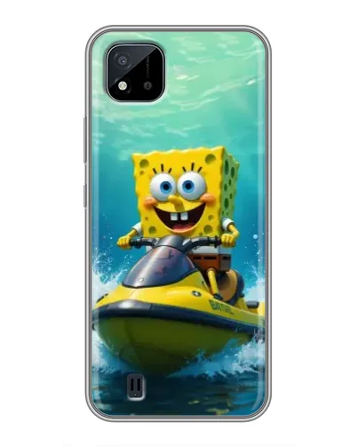 Чохол для Realme C11 (2021) / C20 з картинкою «Спанч Боб на гідроциклі» Чохол для Realme C11 (2021) / C20 з картинкою «Спанч Боб на гідроциклі»