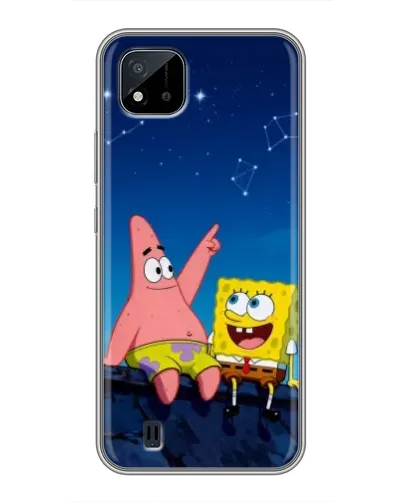 Чохол для Realme C11 (2021) / C20 з картинкою «Губка Боб та Патрік вночі» Чохол для Realme C11 (2021) / C20 з картинкою «Губка Боб та Патрік вночі»