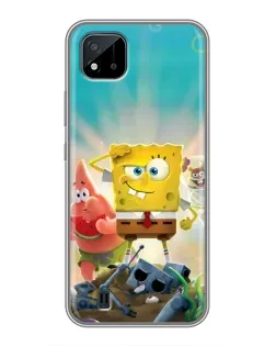 Чохол для Realme C11 (2021) / C20 з картинкою «Спанч Боб переможець»