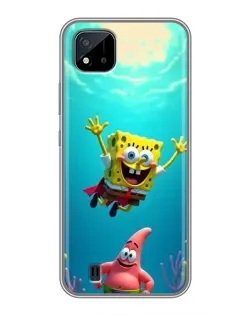 Чохол для Realme C11 (2021) / C20 з картинкою «Спанч Боб під водою»