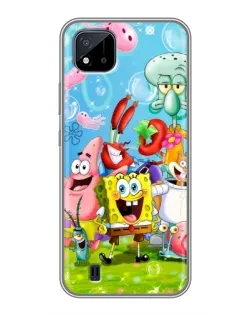Чохол для Realme C11 (2021) / C20 з картинкою «Губка Боб та друзі»