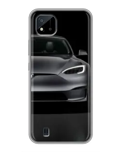 Чохол для Realme C11 (2021) / C20 з картинкою «Tesla Model S Look»