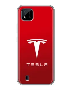 Чехол для Realme C11 (2021) / C20 с картинкой «Tesla Red Classic»