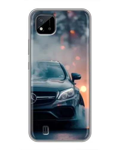 Чехол для Realme C11 (2021) / C20 с картинкой «Mercedes — ночной город»