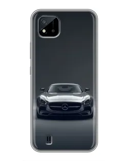 Чехол для Realme C11 (2021) / C20 с картинкой «Mercedes на черном»