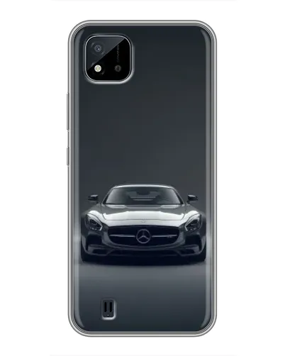 Чехол для Realme C11 (2021) / C20 с картинкой «Mercedes на черном»