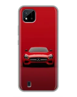 Чехол для Realme C11 (2021) / C20 с картинкой «Красный Mercedes AMG»