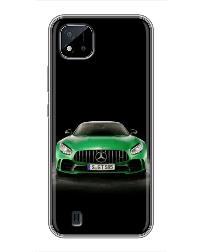 Чехол для Realme C11 (2021) / C20 с картинкой «Mercedes — неоновый лого»