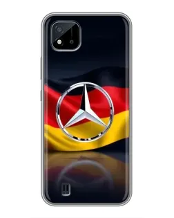 Чехол для Realme C11 (2021) / C20 с картинкой «Mercedes — флаг Германии»