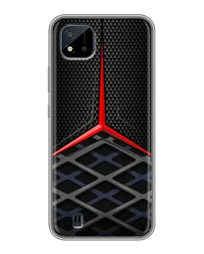 Чехол для Realme C11 (2021) / C20 с картинкой «Mercedes Carbon Grid»