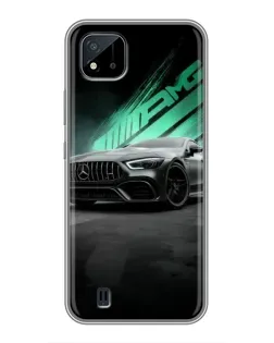 Чехол для Realme C11 (2021) / C20 с картинкой «Темный Mercedes AMG»