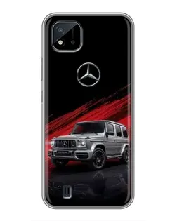 Чехол для Realme C11 (2021) / C20 с картинкой «Mercedes G-Class красный»
