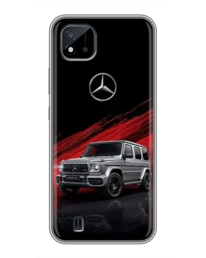 Чехол для Realme C11 (2021) / C20 с картинкой «Mercedes G-Class красный»