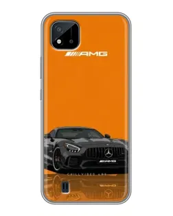 Чехол для Realme C11 (2021) / C20 с картинкой «Оранжевый Mercedes AMG»