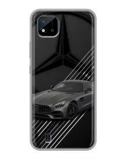 Чехол для Realme C11 (2021) / C20 с картинкой «Mercedes AMG — графика»