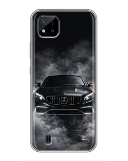 Чехол для Realme C11 (2021) / C20 с картинкой «Mercedes в дыму»