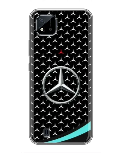 Чехол для Realme C11 (2021) / C20 с картинкой «Mercedes — бирюзовый акцент»