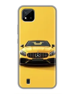 Чехол для Realme C11 (2021) / C20 с картинкой «Желтый Mercedes GT»