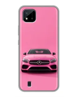 Чехол для Realme C11 (2021) / C20 с картинкой «Розовый Mercedes AMG»