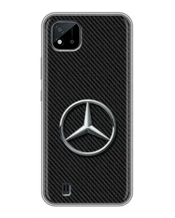 Чехол для Realme C11 (2021) / C20 с картинкой «Карбоновый Mercedes стиль»