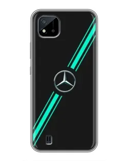 Чехол для Realme C11 (2021) / C20 с картинкой «Спортивные линии Mercedes»