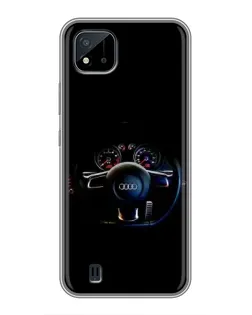 Чохол для Realme C11 (2021) / C20 з картинкою «Салон Audi — кермо»