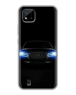 Чохол для Realme C11 (2021) / C20 з картинкою «Audi в неоні»