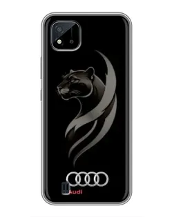 Чохол для Realme C11 (2021) / C20 з картинкою «Графіка — пантера та Audi»