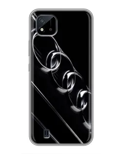 Чохол для Realme C11 (2021) / C20 з картинкою «Audi — абстрактні кільця»