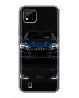 Чохол для Realme C11 (2021) / C20 з картинкою «Audi — нічне відображення»