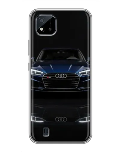 Чохол для Realme C11 (2021) / C20 з картинкою «Audi — нічне відображення»