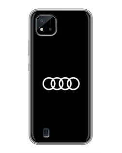 Чохол для Realme C11 (2021) / C20 з картинкою «Audi White Logo»