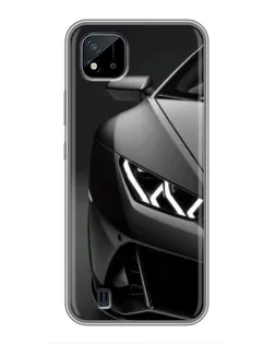 Чохол для Realme C11 (2021) / C20 з картинкою «Lamborghini фари деталізація»