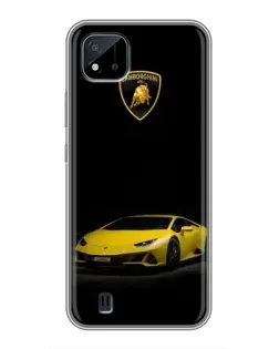 Чохол для Realme C11 (2021) / C20 з картинкою «Lamborghini жовтий акцент»