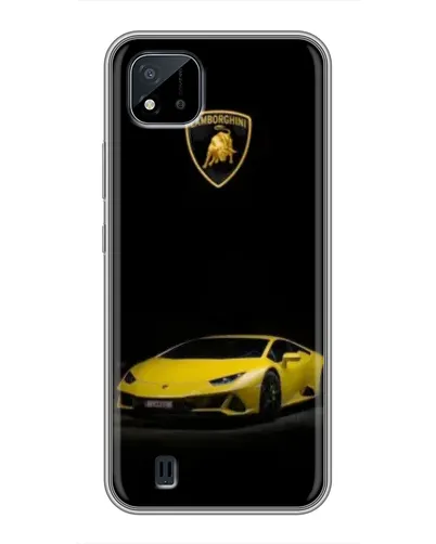 Чохол для Realme C11 (2021) / C20 з картинкою «Lamborghini жовтий акцент»