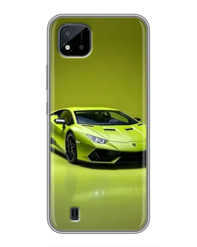 Чохол для Realme C11 (2021) / C20 з картинкою «Салатовий Lamborghini Huracan»