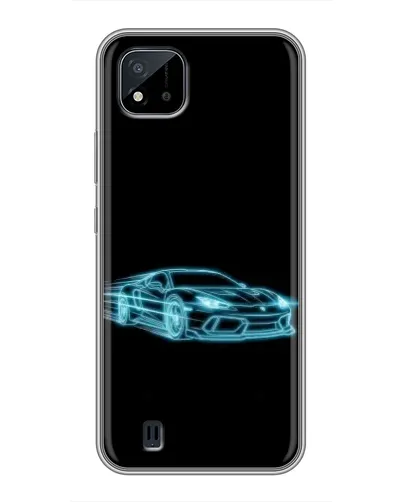 Чохол для Realme C11 (2021) / C20 з картинкою «Неоновий контур Lamborghini»