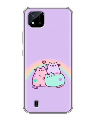 Чохол для Realme C11 (2021) / C20 з картинкою «Веселкові Пушини» Чохол для Realme C11 (2021) / C20 з картинкою «Веселкові Пушини»