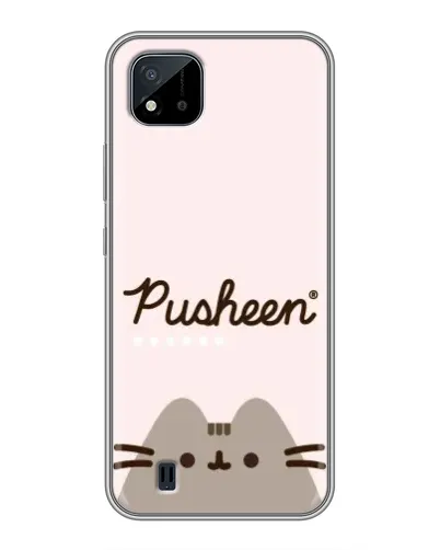Чохол для Realme C11 (2021) / C20 з картинкою «Pusheen логотип» Чохол для Realme C11 (2021) / C20 з картинкою «Pusheen логотип»