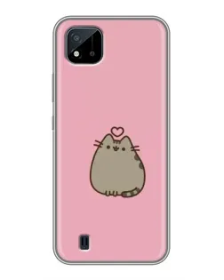 Чохол для Realme C11 (2021) / C20 з картинкою «Pusheen серце»