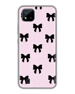 Чохол для Realme C11 (2021) / C20 з картинкою «Чорні банти Coquette»
