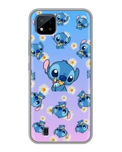 Чехол для Realme C11 (2021) / C20 с картинкой «Паттерн со Стичем»