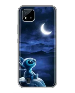 Чехол для Realme C11 (2021) / C20 с картинкой «Лунная ночь Стича»