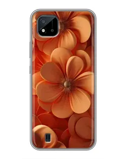 Чохол для Realme C11 (2021) / C20 з картинкою «Помаранчева макро квітка»