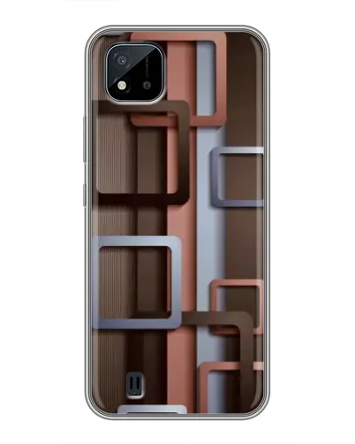 Чохол для Realme C11 (2021) / C20 з картинкою «Коричневі об'ємні квадрати» Чохол для Realme C11 (2021) / C20 з картинкою «Коричневі об'ємні квадрати»