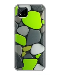 Чохол для Realme C11 (2021) / C20 з картинкою «Яскрава неонова галька»